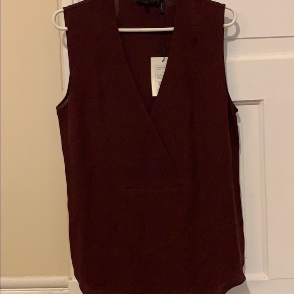 Sleeveless Silk Theory Blouse
